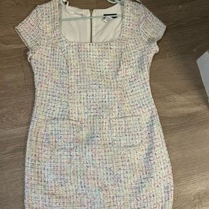 Tweed pastel dress